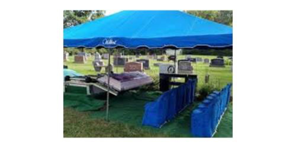 Vault Tent & Service at Cemetery Fee