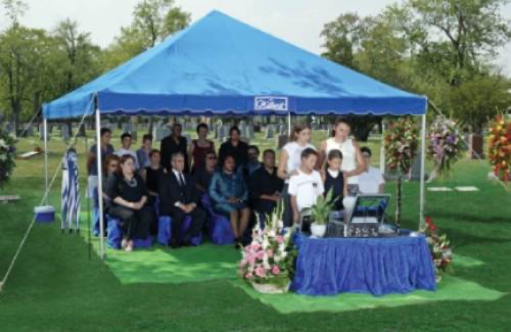 Vault Tent & Service at Cemetery Fee