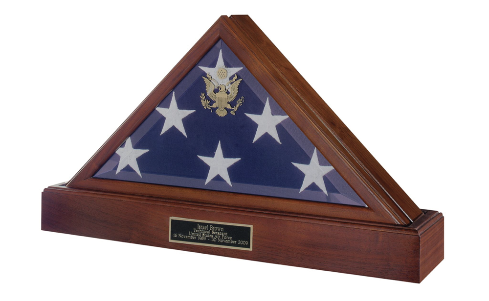 Flag Case with Pedestal